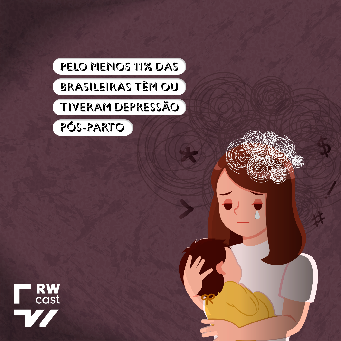 Pelo menos 11% das brasileiras têm ou tiveram depressão pós-parto